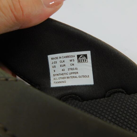 REEF Men's Flip Flops Fanning Brown Gum Bottle Sandal Opener Size 9 New - Picture 12 of 12